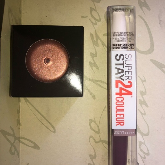 2pc Maybelline set-master chrome jelly highlighter & plum superstay 24 lip color - Picture 3 of 14
